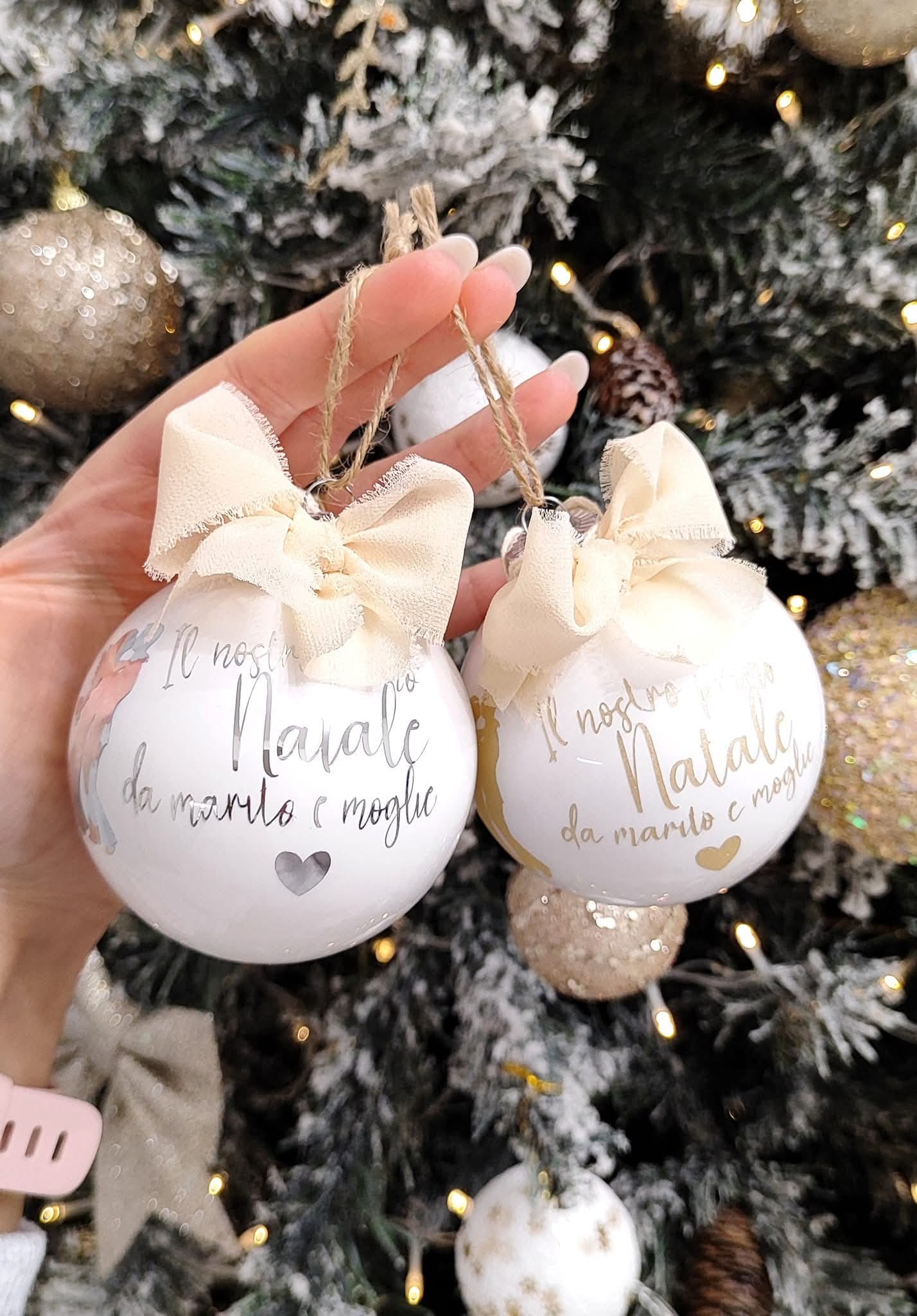 Pallina "Il nostro Primo Natale da Marito e Moglie"